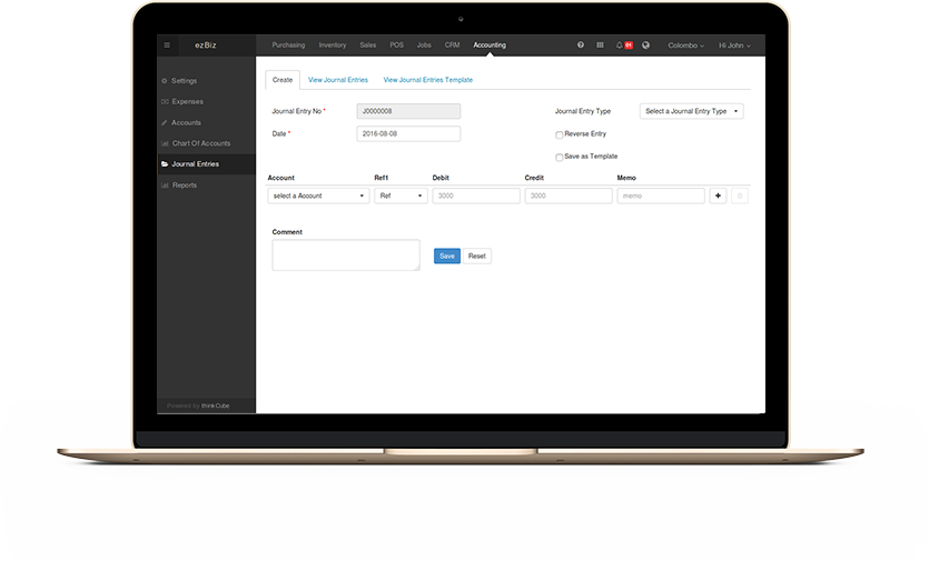 ezBiz accounting module